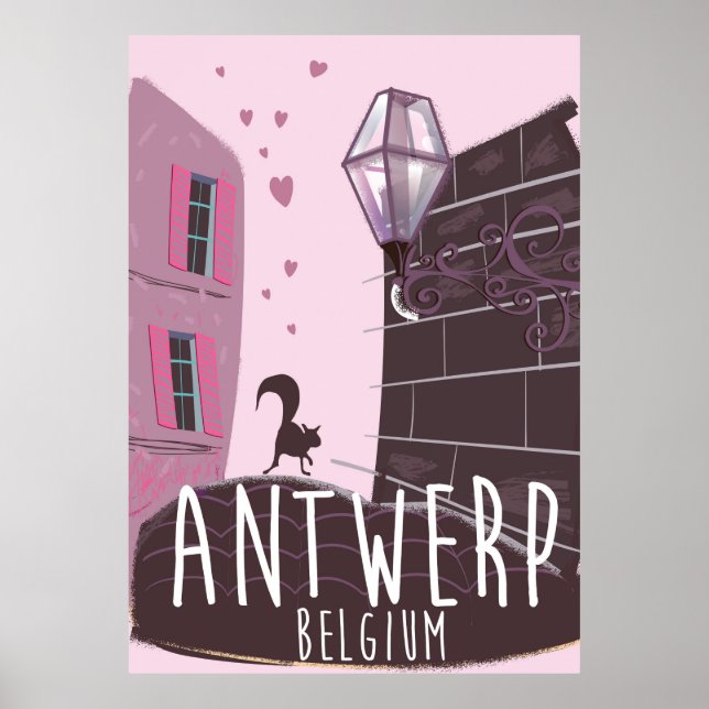Antwerp, Belgium Travel poster (Front)