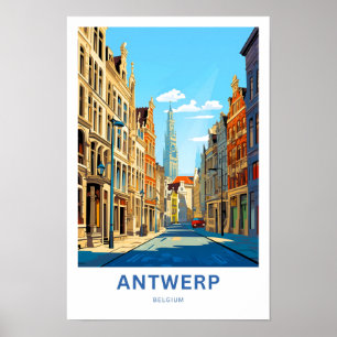 Antwerp Belgium Travel Print
