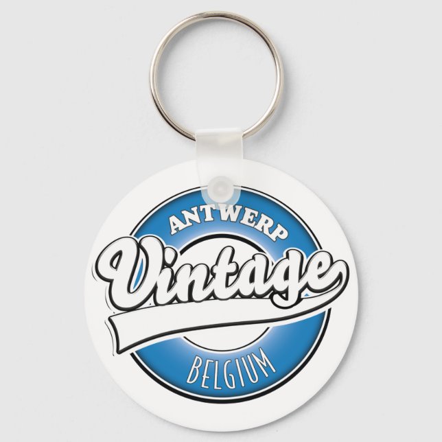 Antwerp belgium vintage logo key ring (Front)