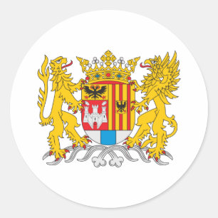 Antwerp Coat Of Arms Classic Round Sticker