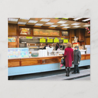 Antwerp, fast food, Belgian style, Postcard