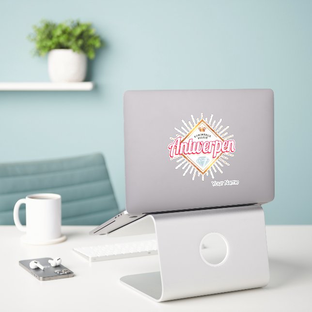 Antwerp Flanders Belgium Retro Vintage Souvenir (Laptop On Desk)