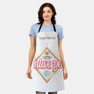 Antwerp Flanders Belgium Retro Vintage Souvenir Apron