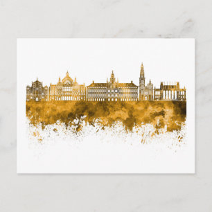 Antwerp skyline postcard