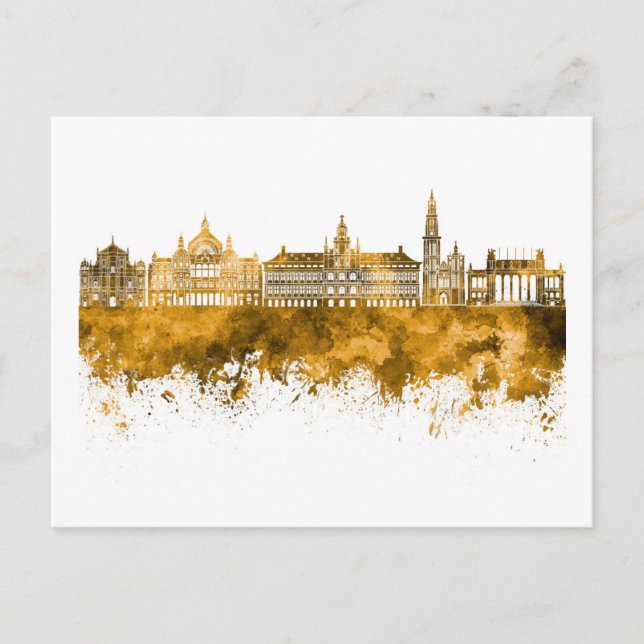 Antwerp skyline postcard (Front)