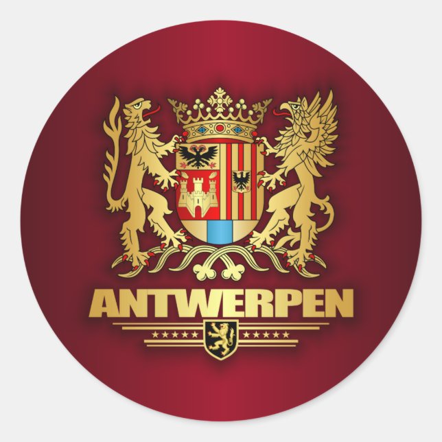 Antwerpen Classic Round Sticker (Front)