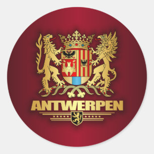 Antwerpen Classic Round Sticker