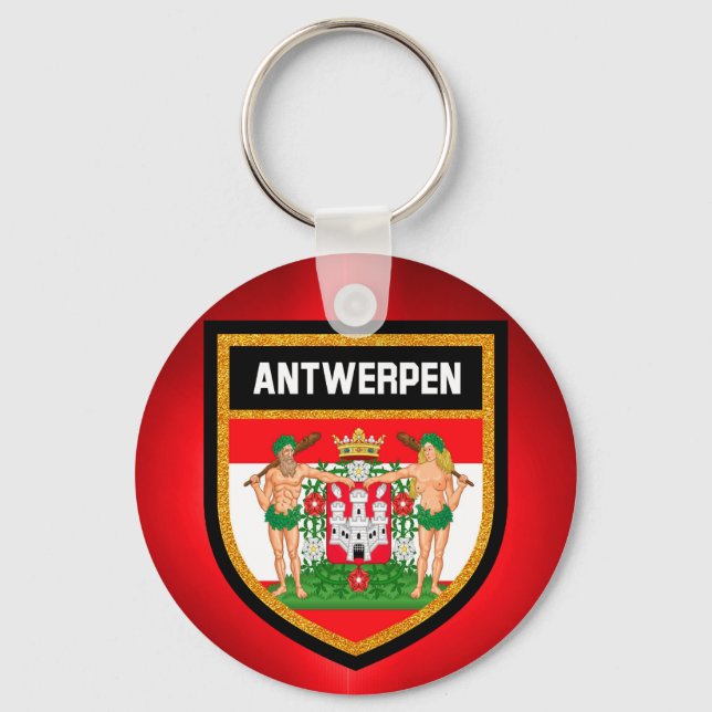 Antwerpen Flag Key Ring (Front)