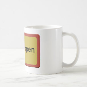 Antwerpen stadsnaambord coffee mug