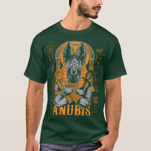 Anubis Ancient Egypt Hieroglyphics Vintage T-Shirt