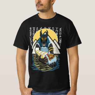 Anubis Ancient Egyptian God Illustration T-Shirt