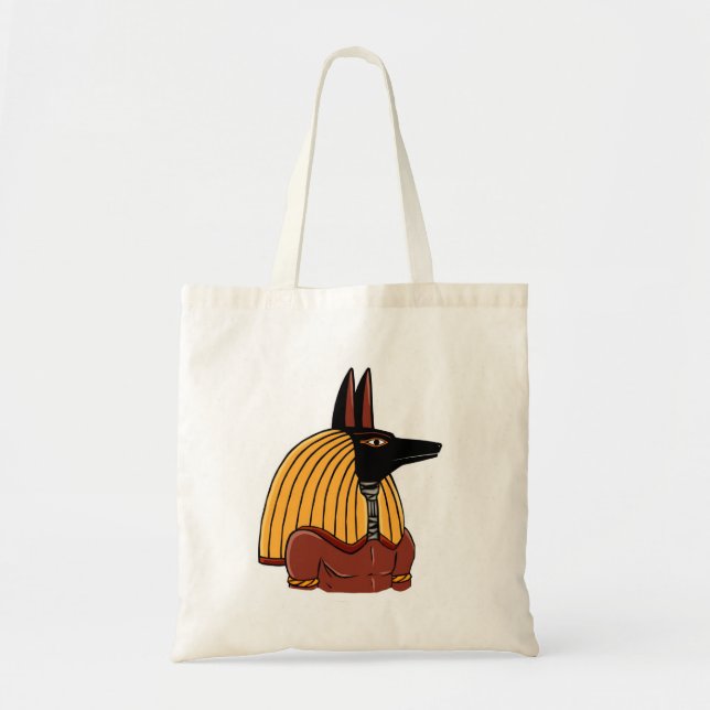 Anubis - Ancient Egyptian God Tote Bag (Front)