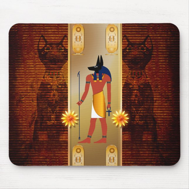 Anubis, ancient Egyptian Mouse Pad (Front)