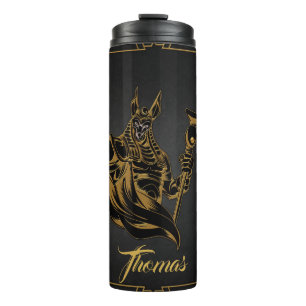 Anubis ancient of Egypt.  Thermal Tumbler