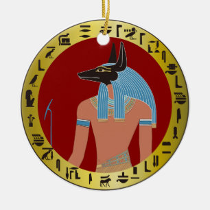 Anubis, Egyptian God Ceramic Ornament