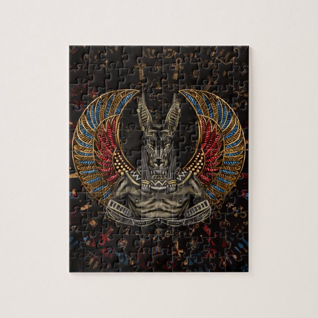 Anubis - Egyptian God Jigsaw Puzzle (Vertical)