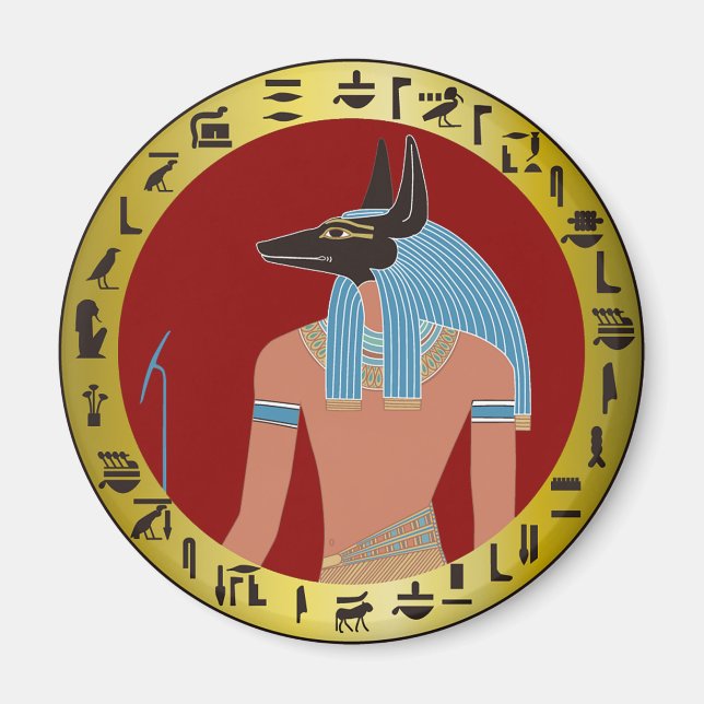 Anubis, Egyptian God Magnet (Front)