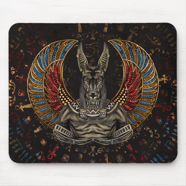 Anubis - Egyptian God Mouse Pad (Front)