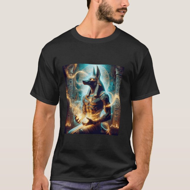 Anubis Egyptian God Myth Afterlife Death Fantasy G T-Shirt (Front)