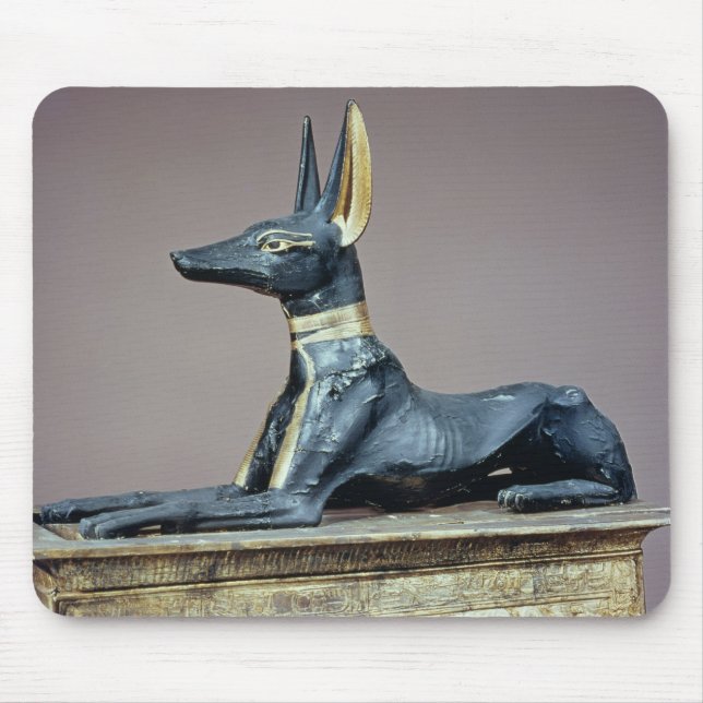 Anubis, Egyptian god of the dead from a chest Mouse Pad (Front)
