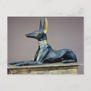 Anubis, Egyptian god of the dead from a chest Postcard