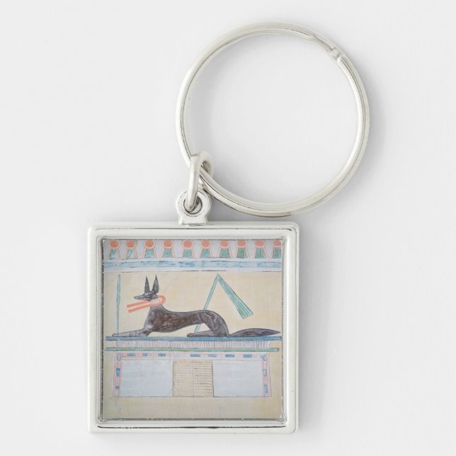 Anubis, Egyptian god of the dead Key Ring (Front)