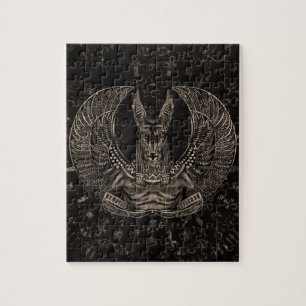 Anubis - Egyptian God Sepia Jigsaw Puzzle
