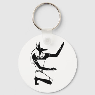 Anubis, Egyptian hieroglyph Key Ring