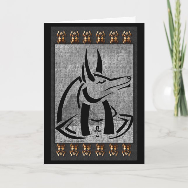 Anubis Greeting Card Style 2 (Front)