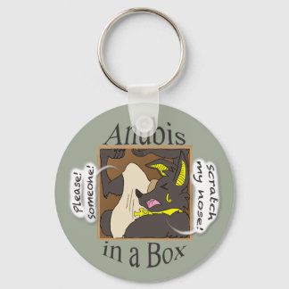 Anubis In A Box Key Ring