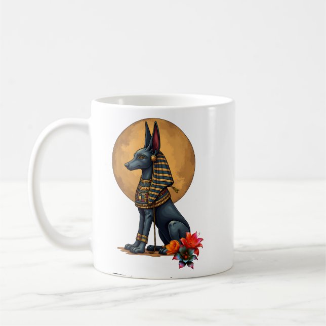 Anubis in the moonlight,  coffee mug (Left)