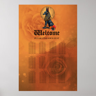 Anubis in the moonlight poster