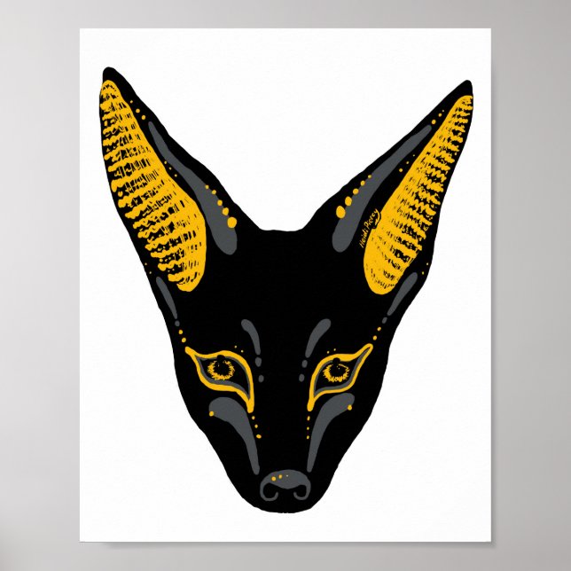 Anubis Jackal Art Poster (Front)