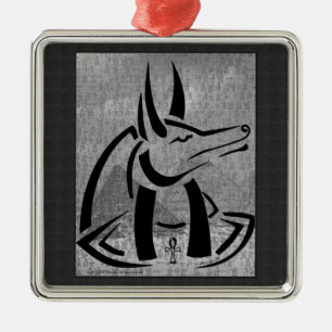 Anubis Premium Square Ornament