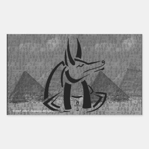 Anubis Rectangle Sticker