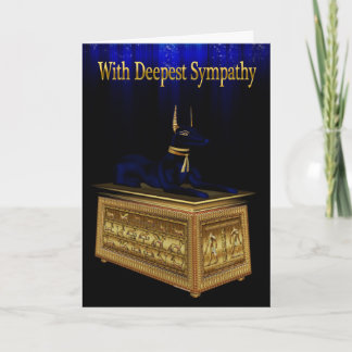 Anubis Sympathy Card