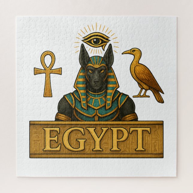 Anubis & Thoth – Ancient Egyptian Symbols Jigsaw Puzzle (Vertical)