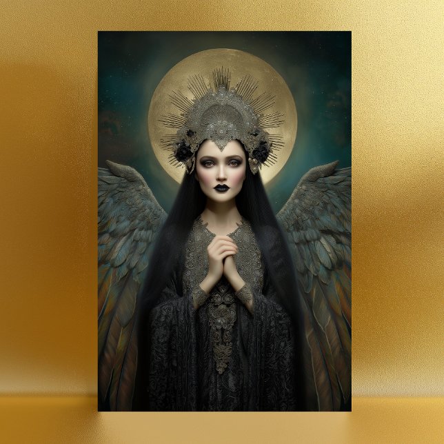 Anunnaki Star Goddess Ereshkigal Dark Fantasy Art Postcard (Creator Uploaded)