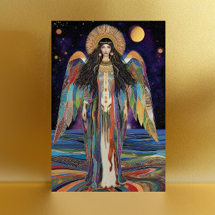 Anunnaki Star Goddess Inanna Art Nouveau Postcard