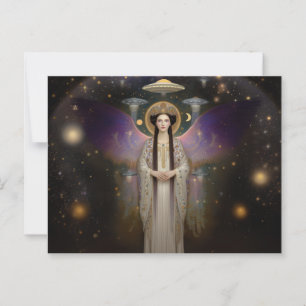 Anunnaki Star Goddess Ishtar High Frequency Art Postcard