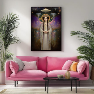 Anunnaki Star Goddess Ishtar High Frequency Art Poster
