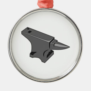 Anvil Metal Tree Decoration