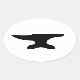 Anvil Oval Sticker