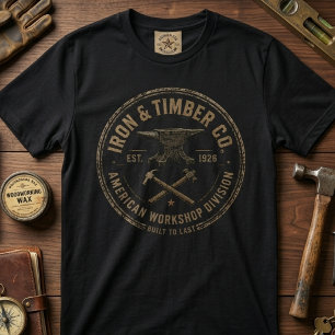 Anvil Workshop Vintage Blacksmith Heritage T-Shirt