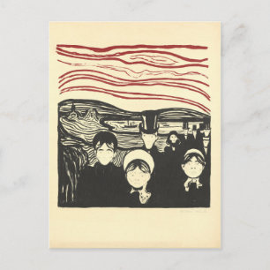 Anxiety (Angst) Print by Edvard Munch Postcard
