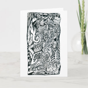 Anxiety Attack by Brian Benson Greeting Card