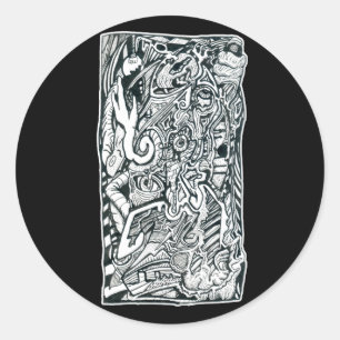 Anxiety Attack, by Brian Benson, sticker