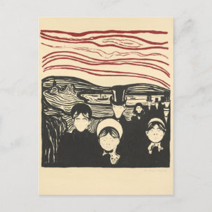 Anxiety by Munch Postcard