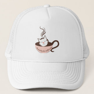 Anxiety & Caffeine Funny Gift for Coffee Lovers Trucker Hat