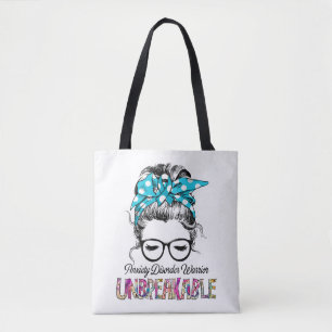 Anxiety Disorder Awareness Ribbon Support Gifts Tote Bag